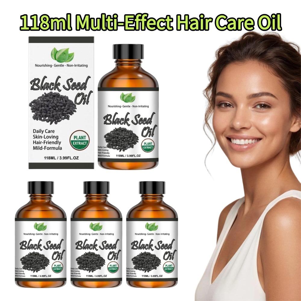 Hair Care Essence Oil - ブラックシードオイル 118ml 純粋な天然植物エキス ヘアケアエッセンス ボディケアオイル 深層保湿