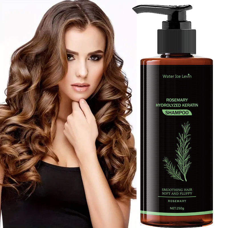 Hair Care Keratin Shampoo - ローズマリーケラチン加水分解シャンプー - フレッシュでベタつかず、ローズマリーエキスとアミノ酸が豊富で、健康な髪、増毛効果、そしてすべての髪の毛のケアに。