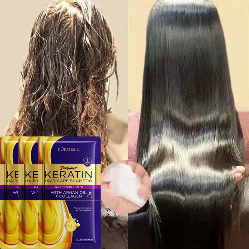 Hair Care Keratin Shampoo - 5 秒マジカルケラチンヘアマスクダメージ修復縮れ毛柔らかく滑らかな光沢のある髪深い保湿トリートメント毛根頭皮ケア