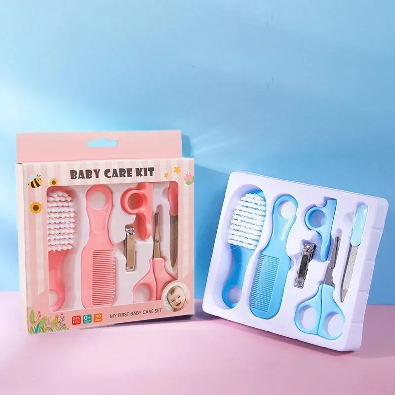 Hair Care Baby - コンビネーションヘルスケアツール ベビーケアセット 安全な櫛 ヘアネイルトリマーキット グルーミングブラシセット 爪切り