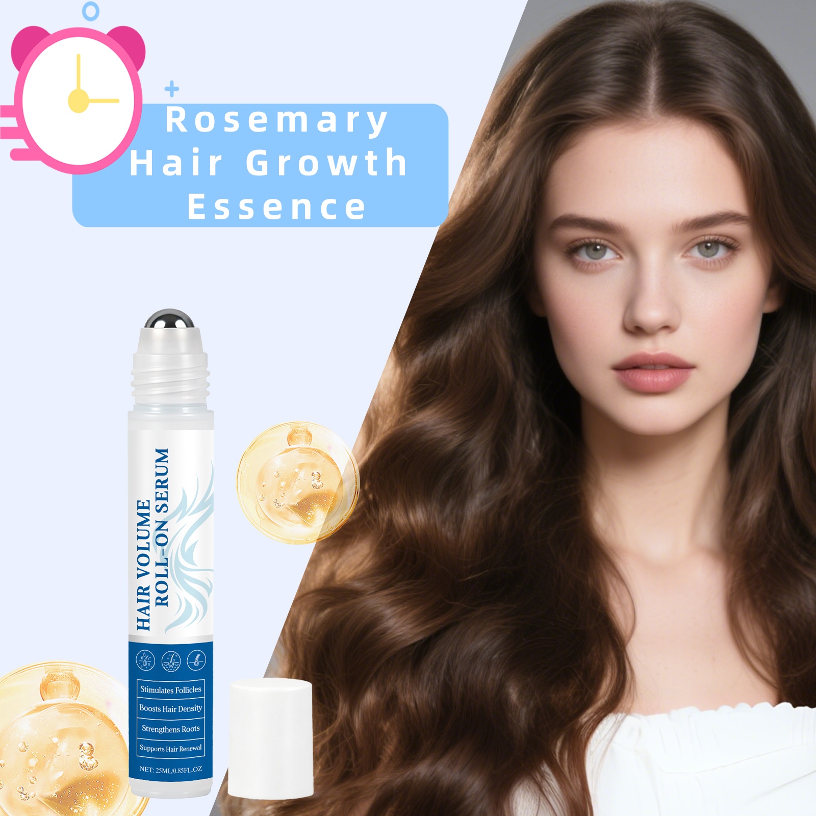 Hair Care Essence Oil - ローズマリー育毛エッセンスオイルコントロール 根元栄養補給 頭皮ダメージ修復 ツヤ出し効果 柔らかな髪へ導くヘアケアセラム