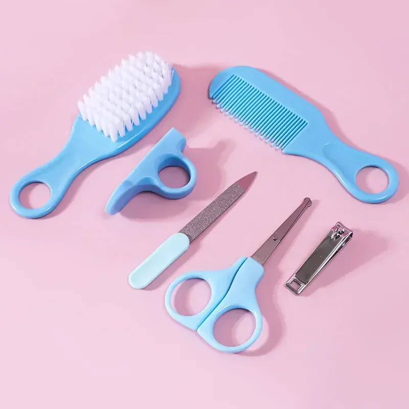 Hair Care Baby - 爪切りソフトコームブラシケアコンビネーションヘアベビーケアセット安全コームグルーミングブラシセットネイルトリマーキットヘルスケアツール