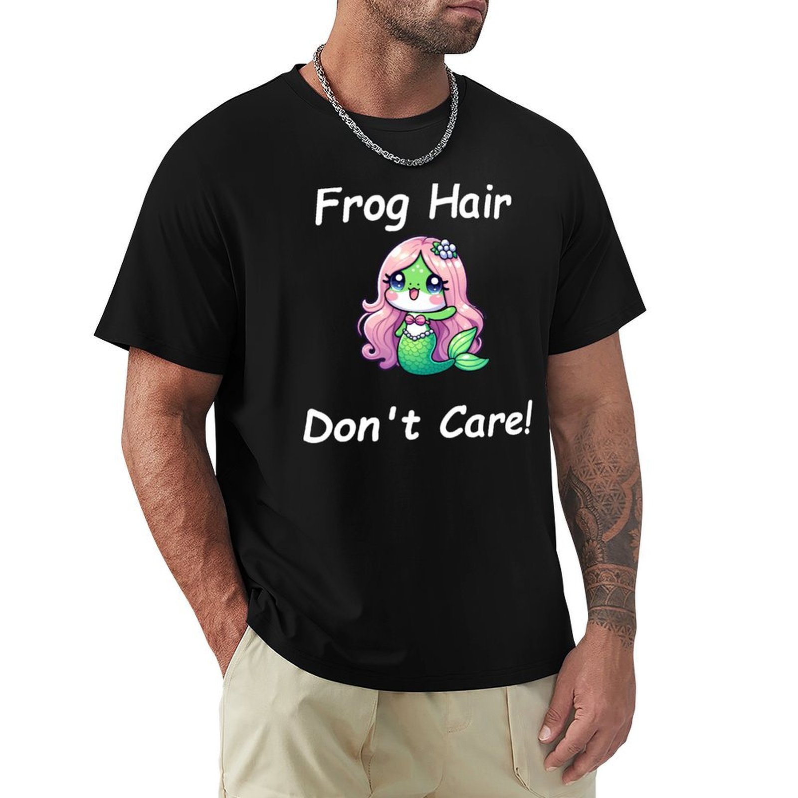 Hair Care Works - カエルの毛は気にしない！ Tシャツ 作業用ワークウェアTシャツ