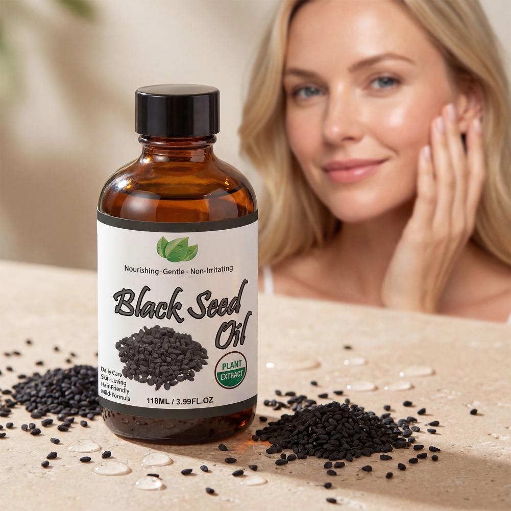 ブラックシードオイル 118ml 純粋な天然植物エキス ヘア - Hair Care Essence Oil のレビューと価格