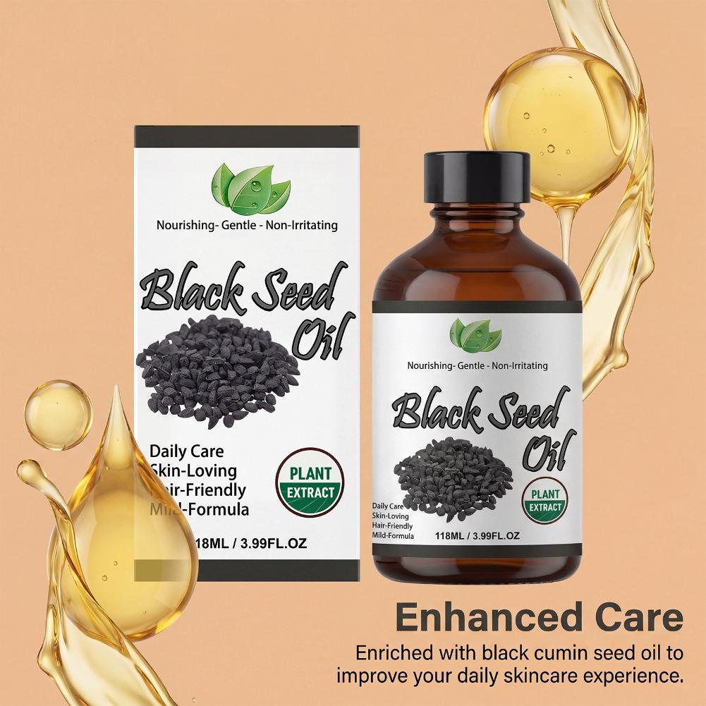 ブラックシードオイル 118ml 純粋な天然植物エキス ヘア - Hair Care Essence Oil のレビューと価格