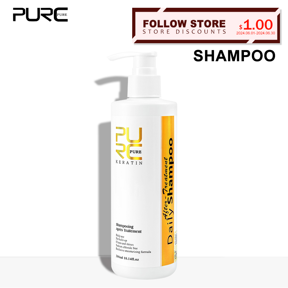 Purc-毎日のシャンプー、頭皮洗浄、ケラチン、投稿-矯正、 - Hair Care Keratin Shampoo のレビューと価格