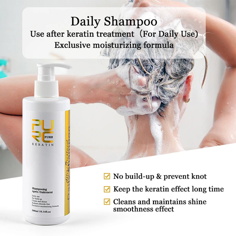 Purc-毎日のシャンプー、頭皮洗浄、ケラチン、投稿-矯正、 - Hair Care Keratin Shampoo のレビューと価格