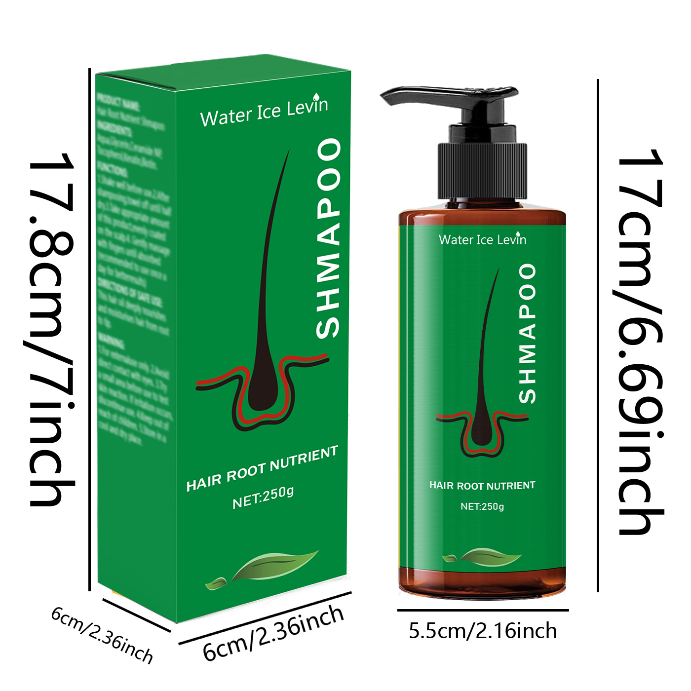 ルートナリッシングシャンプー 250g、普通髪タイプ用保湿フ - Hair Care Keratin Shampoo のレビューと価格