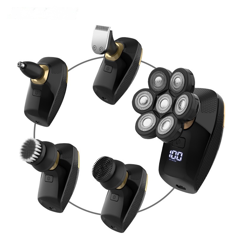 男性用電動かみそりセット,顔の掃除,ハゲかみそり,防水,US - Hair Care Works のレビューと価格