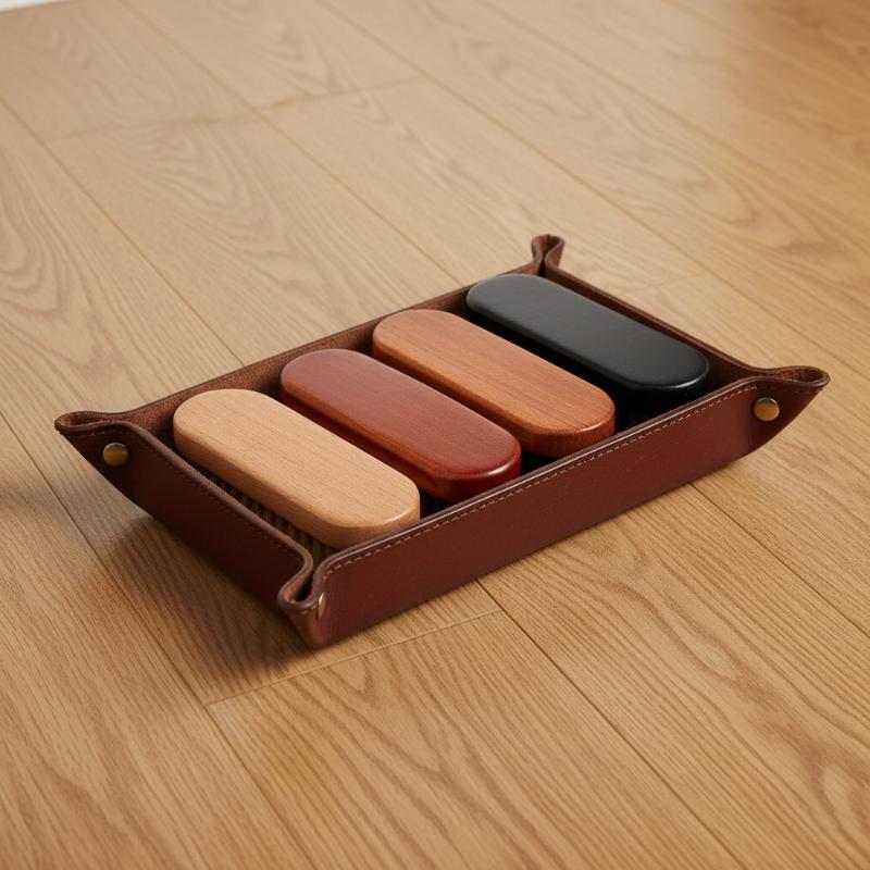 1PC レザーシューズブラシ 馬毛木製ハンドル 靴のケア、ク - Hair Care Works のレビューと価格