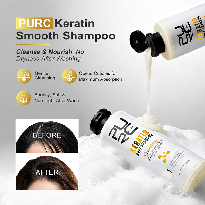 PURC ケラチントリートメント ヘアケアセット ストレート - Hair Care Keratin Shampoo のレビューと価格