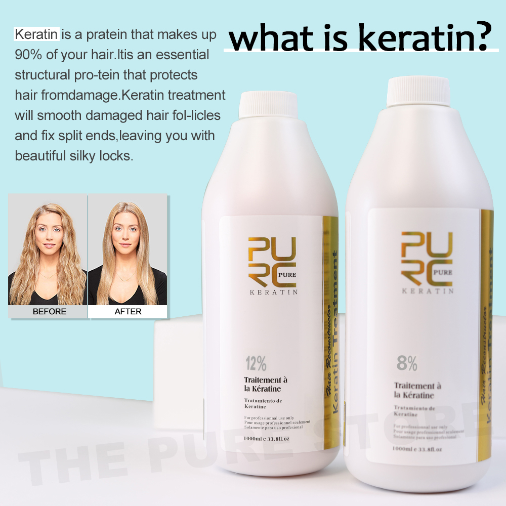PURC 8% ケラチンスムージングトリートメント縮れ除去ブ - Hair Care Keratin Shampoo のレビューと価格