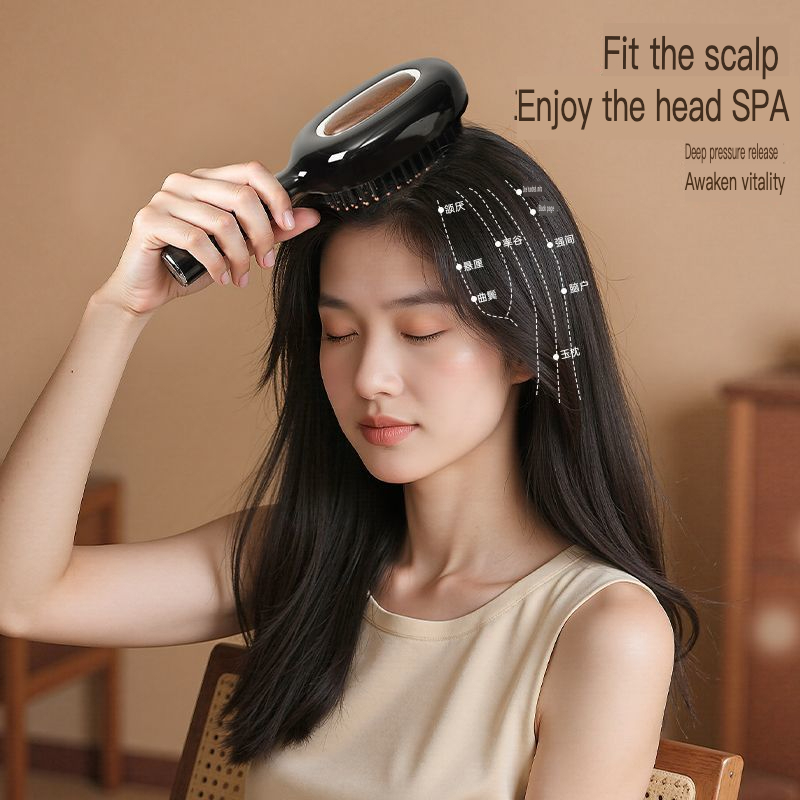 女性用高級プレス式エアバッグロングマッサージコーム 家庭用  - Hair Care High End のレビューと価格