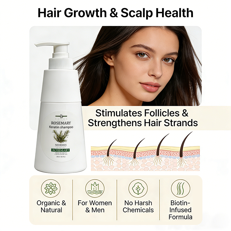 200 ミリリットル天然ローズマリーシャンプー加水分解ケラチ - Hair Care Keratin Shampoo のレビューと価格