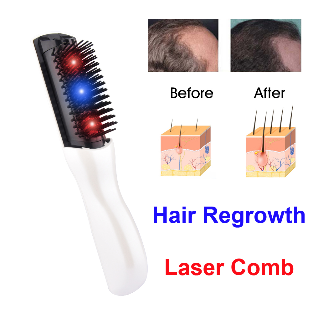 電気レーザー育毛コーム抗脱毛治療赤外線振動ヘアブラシケアマッ - Hair Care Growth のレビューと価格