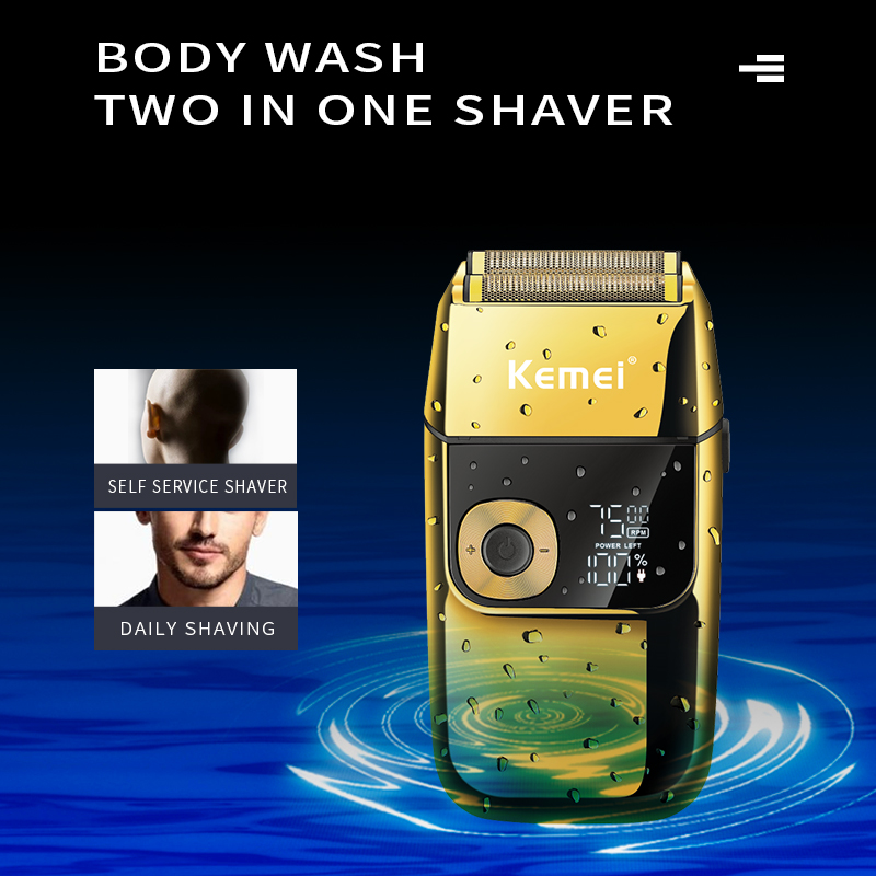 Kemei 2 で 1 電気シェーバー男性電気かみそり充電式 - Hair Care Works のレビューと価格