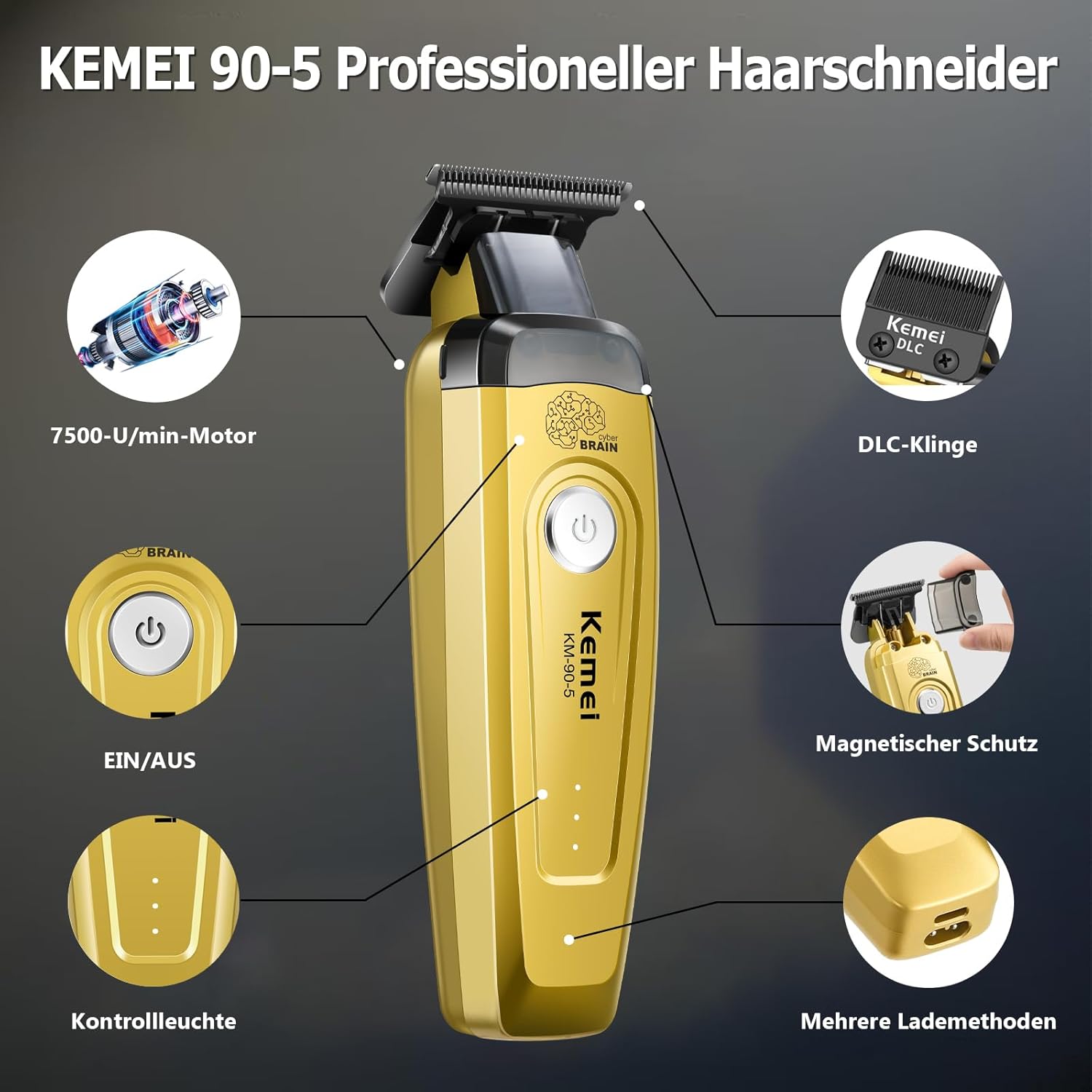 KEMEI メンズヘアトリマー、コードレスプロフェッショナル - Hair Care Works のレビューと価格
