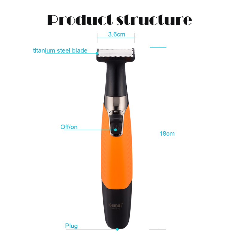 Kemei 1910 充電式電気シェーバーひげシェーバー電気 - Hair Care Works のレビューと価格