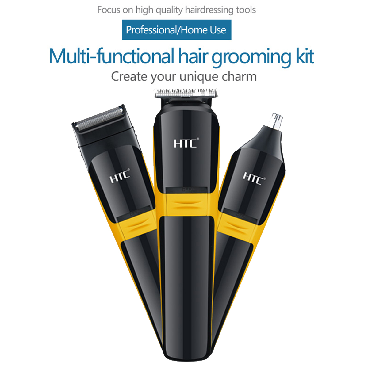 HTC USB 3 In 1 電動 T ブレードヘアトリマー - Hair Care Works のレビューと価格