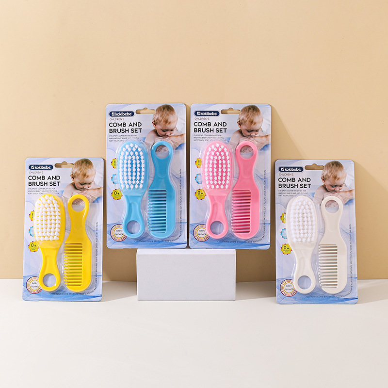 ベビーヘアブラシコーム 2 ピース/セット新生児幼児ソフトヘ - Hair Care Baby のレビューと価格