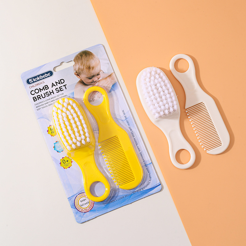 ベビーヘアブラシコーム 2 ピース/セット新生児幼児ソフトヘ - Hair Care Baby のレビューと価格